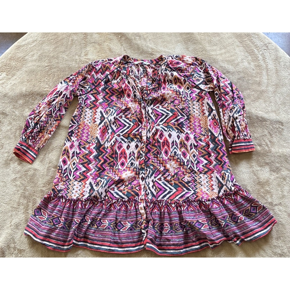 Zara Women's Dress Medium Multicolor Multiprint Mini Dress Indie Sleaze Festival